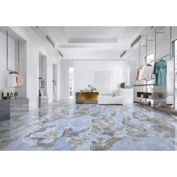 Керамогранит Primavera Honey Onyx Blue Polished 60х60 см (PR151)