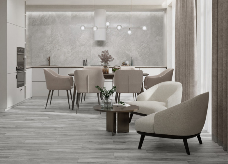 Керамогранит Primavera Flurry Crema Lapato Carving 60х120см (LC206)