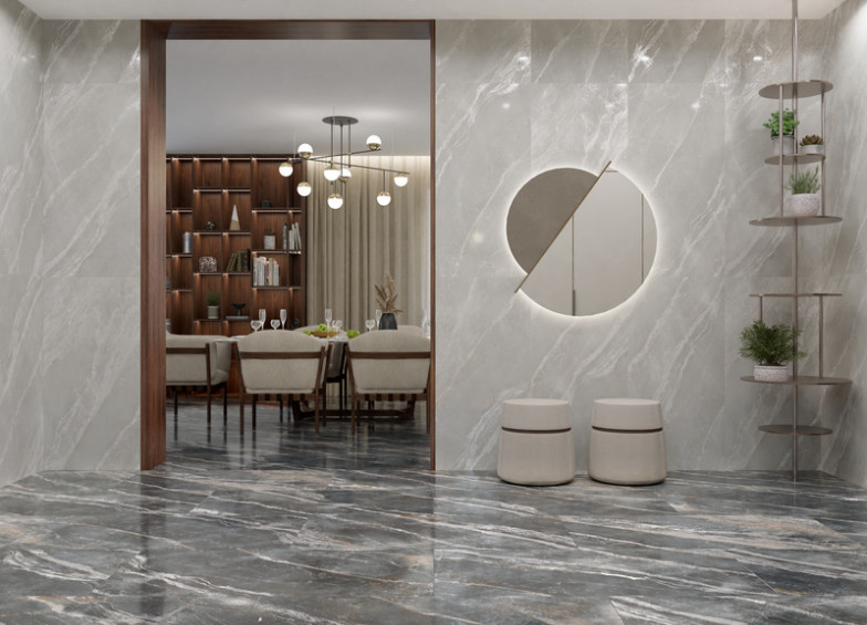 Керамогранит Primavera Arma Bianco Lapato Carving 60х120см (LC209)