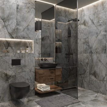 Керамогранит Primavera Fiji Grey Lapato Carving 60x120см (LC210)