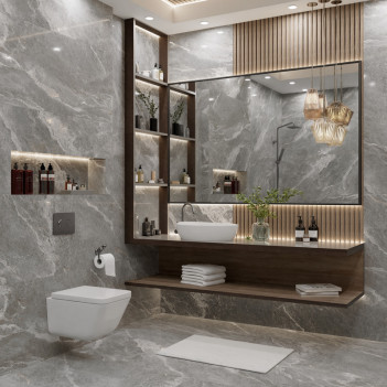 Керамогранит Primavera Majestic Grey Lapato Carving 60х120см (LC203)